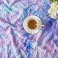 thumbnail image 5 of Homore Soft Fluffy Rainbow Throw Blanket, Cute Fuzzy Blanket for Girls Kids Bedroom,50" x 60" Blue Purple, 5 of 11