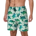 thumbnail image 2 of Balery Green Sea Turtle Mens Swim Trunks Swim Shorts for Men Quick Dry Inseam Beach Shorts with Compression Liner Pocket-Small, 2 of 9