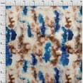thumbnail image 4 of oneOone Velvet Royal Blue Fabric Watercolor Quilting Supplies Print Sewing Fabric By The Yard 58 Inch Wide, 4 of 7