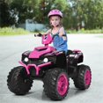 thumbnail image 4 of Pemberly Row 12V Kids 4 Wheeler ATV Quad Ride On Car w/ LED Lights Music USB, 4 of 8
