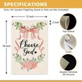 thumbnail image 2 of Choose God Garden Flag, Double Sided Yard Outdoor Farmhouse Lawn Porch Decor, Inspiring Faith Bible Quotes Flag, Religious Garden Gifts for Women Coworker Friend BFF, Christian Home Decor Gifts, 2 of 6