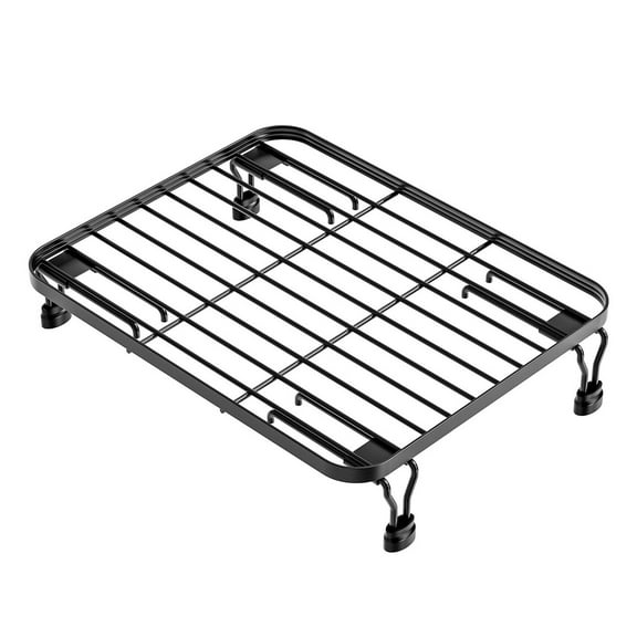 Luoshdecor Dish Drying Rack Over The Sink,Metal Sink Organization with Expandable Feet, Anti-Rust Black Dish Racks for Kitchen Sink 11x14 ~20in