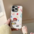 thumbnail image 4 of Casetifg Marca Con Caja Lindo Graffiti Niño Niña Funda Para Teléfono Para iPhone 11 12 13 14 Pro Max 14 Plus Líquida De Silicona Suave Trasera De Lujo A Prueba De Golpes, 4 of 4