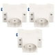 thumbnail image 1 of 3 piezas Adaptador de riel de toma de corriente Conector industrial de toma de corriente Enchufe europeo CA 250 V 10-16 A, 1 of 9
