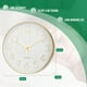 thumbnail image 3 of Reloj de pared Bakbrand que no hace tictac y silencioso, 30 cm, dorado, 3 of 9