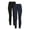 Black Soot/Dark Navy., variant on Time and Tru Women's High Rise Leggings, 27'' Inseam, 3-Pack, Sizes XS-XXXL