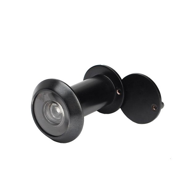 Visor de puerta, mirilla con cubierta de privacidad giratoria, ángulo de visión amplio de 220 grados, agujero espía, latón macizo resistente para puertas de 1-3/8" a 2-1/6" para el hogar LingWen 8390614193581