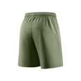 thumbnail image 4 of Garbnen Shorts Men Cargo Elastic Waist Wide Leg Men's Hiking Shorts Outdoor Running Summer Lightweight Big and Tall Mens Bermuda Shorts with Zipper Pockets Green XL, 4 of 5