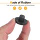 thumbnail image 3 of 30Pack Topes de Mesa de Vidrio con Vástago para Agujero de 10mm, Negro, 3 of 6
