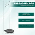 thumbnail image 4 of Single Cone Spool Stand Alone Cast Iron Thread Stand Thread Holder Fits for Sewing Embroidery, Thread Holder, 4 of 10