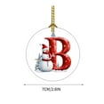 thumbnail image 2 of HomeDM 26 Letter Ornaments, Acrylic Hanging Alphabet Pendant for Xmas Wreaths, Letter B, Christmas Tree Party Home Decorations, 2 of 5