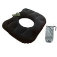 thumbnail image 2 of Cojín inflable tipo donut para asiento, almohada para el coxis, ergonómico, fácil de limpiar, con textura aterciopelada, ideal para camping, sillones, 2 of 8