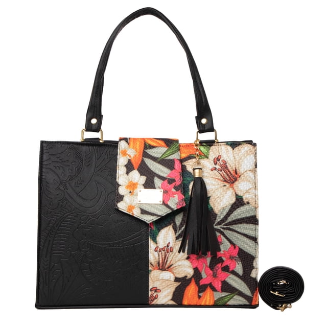 Bolso Yute De Mujer FANA Deva Color Negro Lúcela Regálala, M3905!!