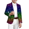 thumbnail image 3 of Kiijoy Blazer for Boys Carnival Print Party Long Sleeve Suit Jacket Sport Coat, Sizes 3-4, 3 of 3