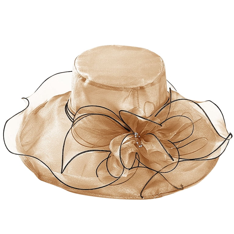 5917 Derby Church Hat Tea Party Wedding Bucket Hats Women Party Church Derby Top Hats Fascinator Tea Party Hat  main image 3