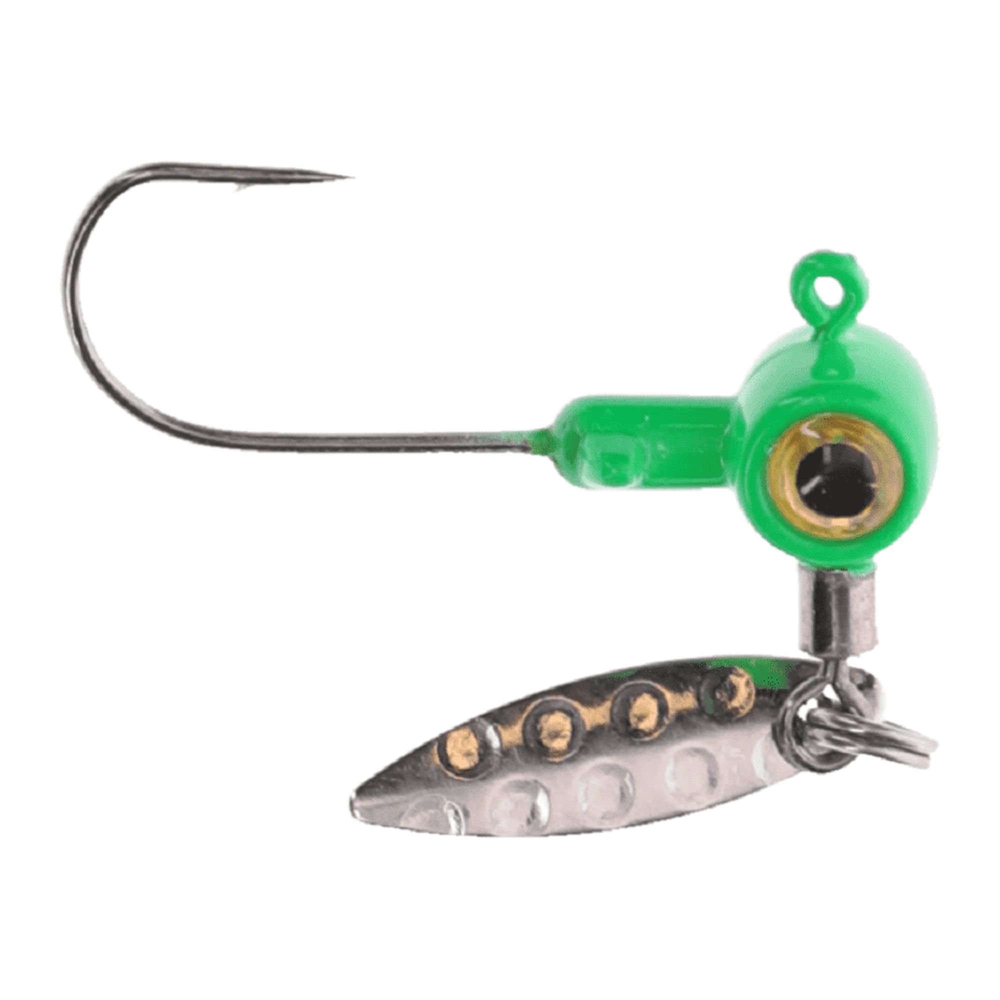 Strike King SS Spins - Crappie Heads 1/8 Limetreuse