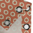 thumbnail image 4 of Ambesonne Ikat Grommet Curtain, Grunge Oval Shapes Vintage, 50" x 96", Orange Pale Yellow, 4 of 6