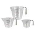thumbnail image 1 of Home Basics 3 Piece Measuring Cup with Rubber Grip, 1 of 9