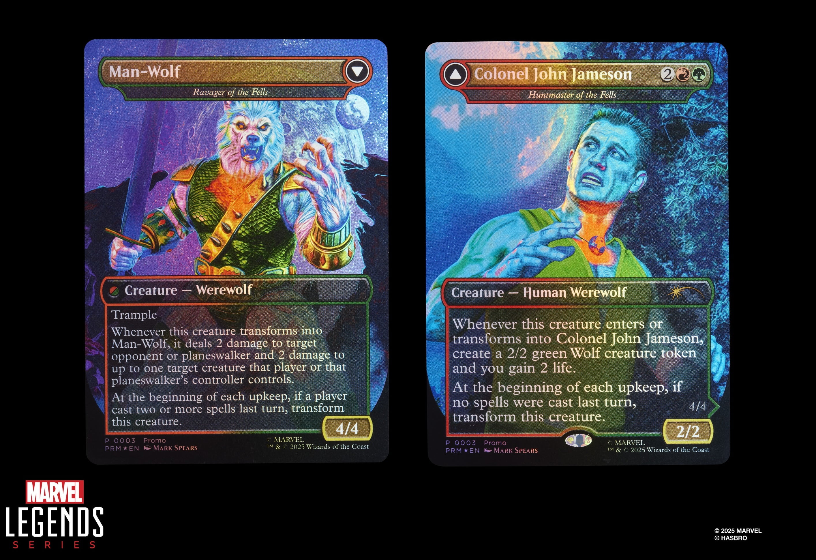 Spider-Man - Marvel Legends x Magic: The Gathering - Man-Wolf Action Figure plus Exclusive Foil Trading Card