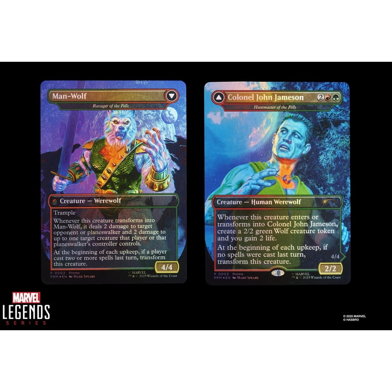 Spider-Man - Marvel Legends x Magic: The Gathering - Man-Wolf Action Figure  plus Exclusive Foil Trading Card - Walmart.com