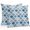 Blue Teal, variant on Outdoor Waterproof Throw Pillow Cover 16"x16" Pack of 2 Vintage Moroccan Geometric Lattice Decorative Pillowcases,Square Cushion Case for Couch Patio Tent Garden,Blue Grey Geometry Art
