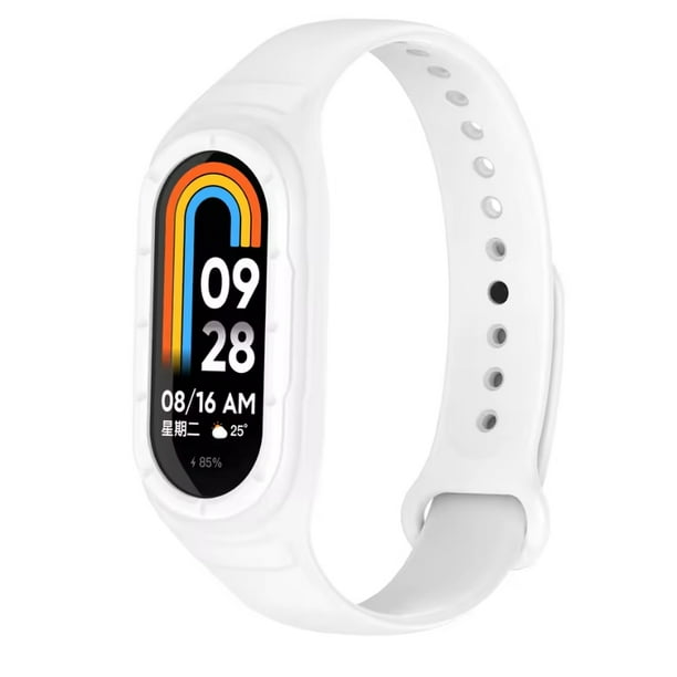 Correa de Silicona Deportiva Impermeable para Xiaomi Mi Band 9/8 con Case