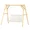 Natural Wood, variant on GlowPlume 660 lbs Porch Swing Frame, Heavy Duty A-Frame Wooden Swing Stand for DIY Painting, Freestanding Hanging Chair Stand Only for Porch, Lawn, Garden, Backyard, Carbonized