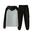 thumbnail image 4 of Tdoqot Mens Sweatsuits 2 Piece- Zipper Fashion Long Sleeve Hoodie and Pants Casual Tracksuit Gray Size S, 4 of 7