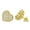 Yellow, variant on Ladies 14K Gold Heart Shaped Diamond Earrings Studs 0.75ctw (White Gold)