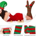 thumbnail image 4 of Adult Felt Elf Hat Shoes and Covers Socks with Bells Christmas Fancy Dress for Women Men Christmas Costume, 4 of 7