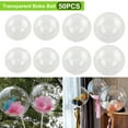 thumbnail image 2 of Kripyery 50Pcs/Set Party Balloon Easy to Inflate High Elasticity TPU Wedding Birthday Transparent Balloon Background Decoration Home Decor, 2 of 8