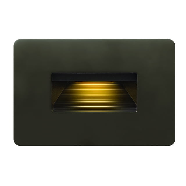 Hinkley Landscape Lighting Luna 58508BZ Horizontal 120v Step Light - Integrated LED 2700K, Line Voltage, Dimmable - Bronze
