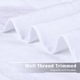 thumbnail image 3 of NC Bath Towel Set Cotton Blend Towels 2 Pack (27"x54"), Soft & Absorbent, White, 3 of 6