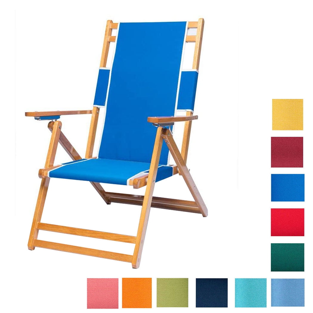 Simple Oak Wood Beach Chair for Large Space