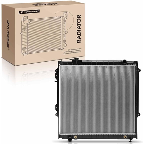 A-Premium Engine Coolant Radiator with Transmission Oil Cooler Compatible with Toyota Tacoma 1995-2004 2.4L 2.7L 3.4L Automatic Trans. Replace# 164100C041, 164100C040