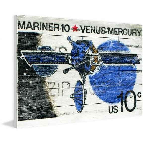Marmont Hill - "Mariner 10" Painting Print on White Wood