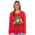 thumbnail image 4 of Peanuts Snoopy Pajamas Women's Jingle All The Way 2-Piece Lounge Sleep Set, 4 of 6
