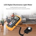 thumbnail image 4 of Digital Illuminance Light Meter Manual Range 200 to 200,000 Lux LCD Photometer Portable Handheld Luxmeter with  Measurement Light Intensity Tester for Industrial Lab Plants, 4 of 7
