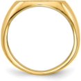 thumbnail image 2 of 14k Yellow Gold 9.5x12.5mm Open Back Signet Ring - Ring Size 6.0, 2 of 8