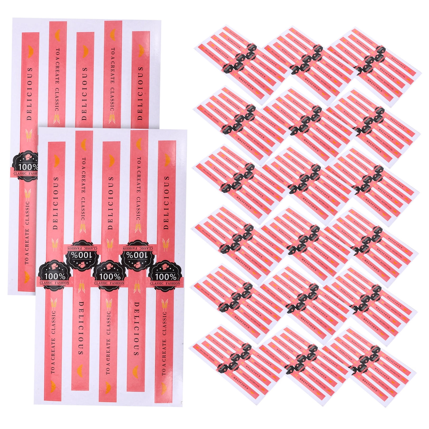 WEUVEB Baking Stickers for Decoration and Sealing, Easy-to-Use Labels Perfect for Kitchen, Party Supplies, Wrapping and More