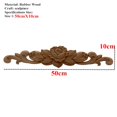 thumbnail image 2 of Natural Floral Madera Tallado Calcomanía Esquina Apliques Frame Puertas Muebles Muebles Woodcarding Decorativo Estatuillas de madera Artesanía, 2 of 7