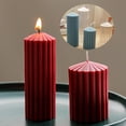 thumbnail image 2 of Molde de vela de acrílico de fácil desmoldeo, cilindro cónico de columna a rayas grandes, decoración del hogar, adornos de boda, regalos de bricolaje, 2 of 4