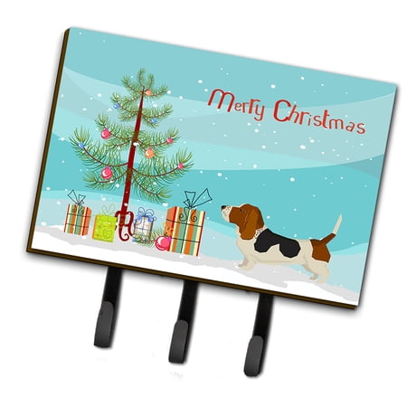 Basset Hound Christmas Tree Leash or Key Holder