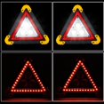 Warning Triangle Stand MUTRAIN Triangle LED Warning Light, Multicolor Plastic COB Flasher ...
