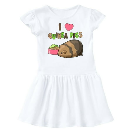 

Inktastic I Love Guinea Pigs Gift Baby Girl Dress