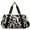 Black Leopard, variant on Black Leopard Print Tote Duffle Bag Traveling Gym Bags for Women, Carry on Overnight Workout Weekender Bag