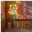 thumbnail image 1 of Letrero De Neón De Gato De Boba Tea Shop, Ideal Para Decorar La Pared Del Mostrador De Una Cafetería, Con Luz Regulable, 47cmx55cm, 1 of 2