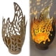 thumbnail image 5 of Lámpara Llama Metal Solar Decorativa Hueca para Patio (bronce), 5 of 9