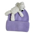 thumbnail image 4 of Gorro de invierno informal, cálido, suave y resistente al viento, accesorio de disfraz para hombres y mujeres, gorro de nieve Púrpura, 4 of 8