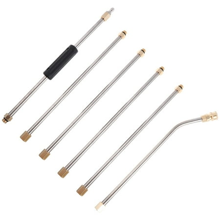 GOOHOCHY 6Pcs Shower Cleaner Tool Silver Plastic Adjustable Length For Car Lawn Walls Roofs Windows GOOHOCHY 6Pcs Shower Cleaner Tool Silver Plastic Adjustable Length For Car Lawn Walls Roofs Windows